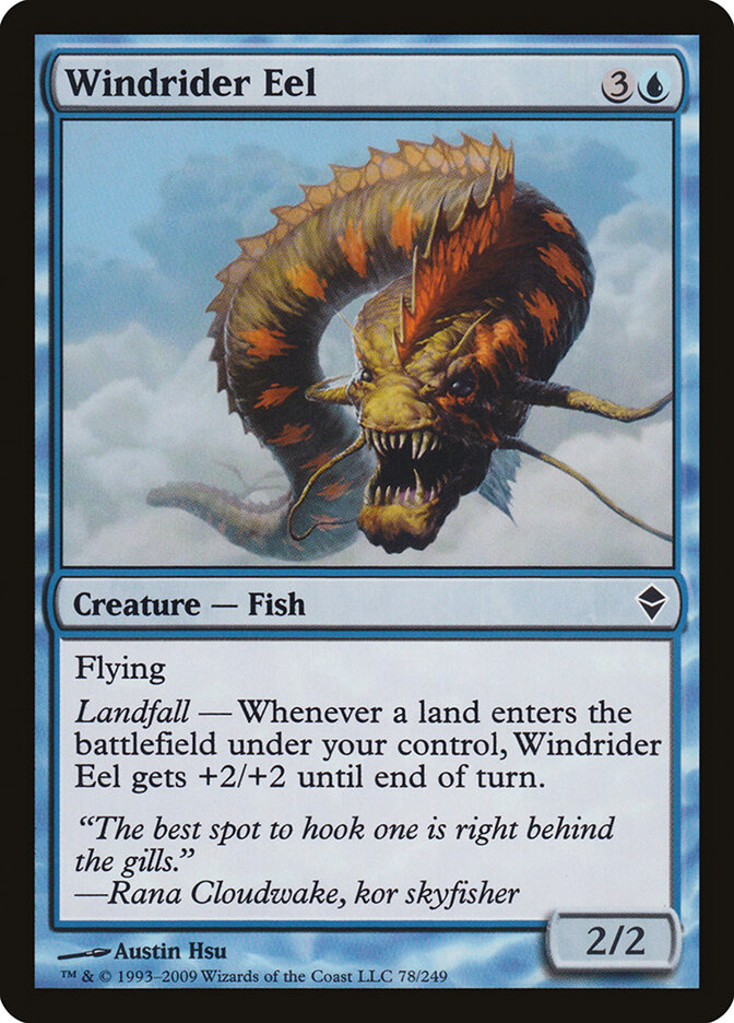 Windrider Eel, Zendikar · 78/249