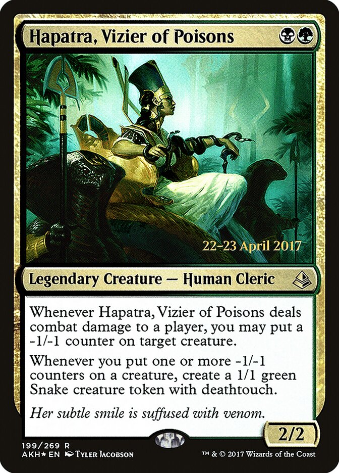 Hapatra, Vizier of Poisons, Amonkhet Promos · 199/269
