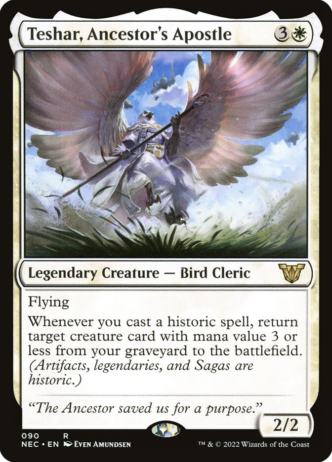Teshar, Ancestor's Apostle, Neon Dynasty Commander · 090