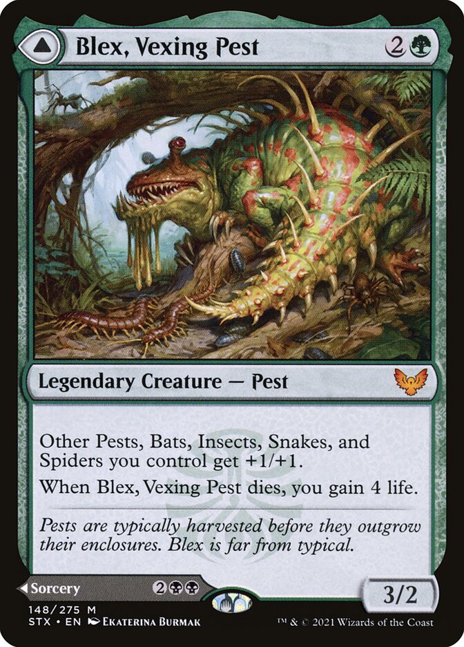 Blex, Vexing Pest // Search for Blex, Strixhaven: School of Mages · 148/275
