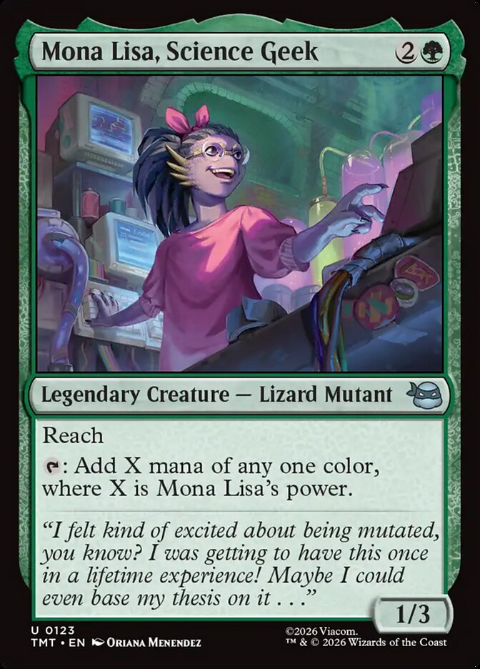 Mona Lisa, Science Geek, Teenage Mutant Ninja Turtles · 0123