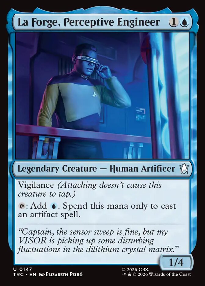 La Forge, Perceptive Engineer, Star Trek Commander · 0147