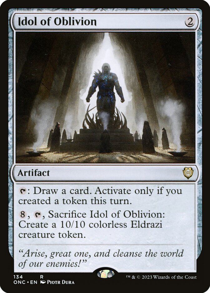 Idol of Oblivion, Phyrexia: All Will Be One Commander · 134