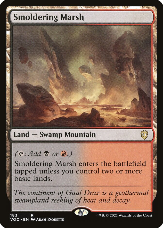 Smoldering Marsh, Crimson Vow Commander · 183