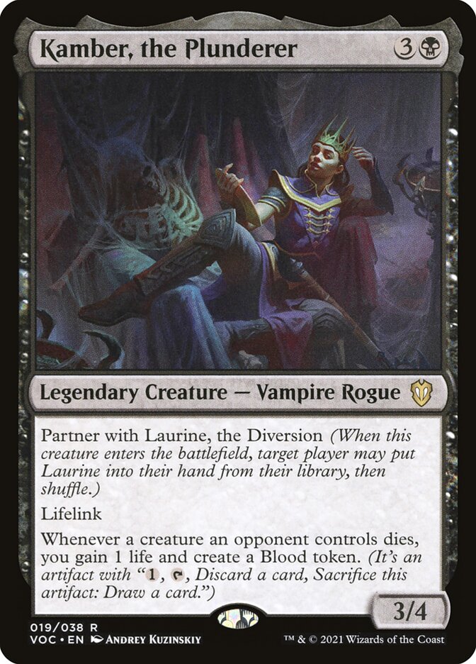 Kamber, the Plunderer, Crimson Vow Commander · 019/038