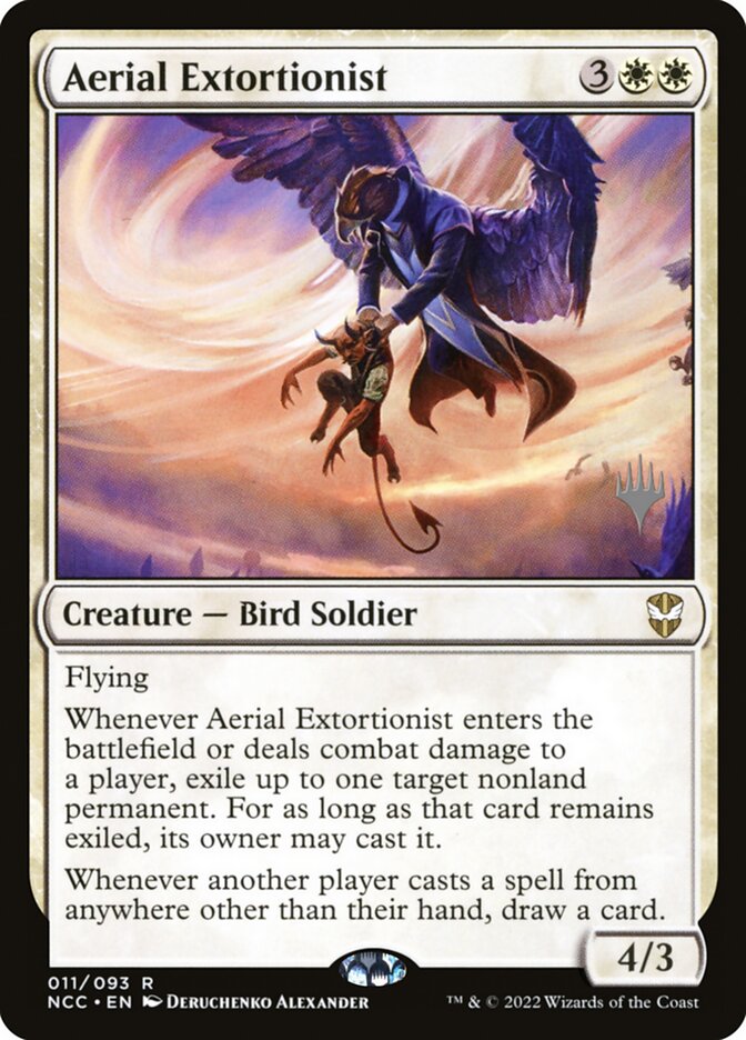 Aerial Extortionist, New Capenna Commander Promos · 011/093
