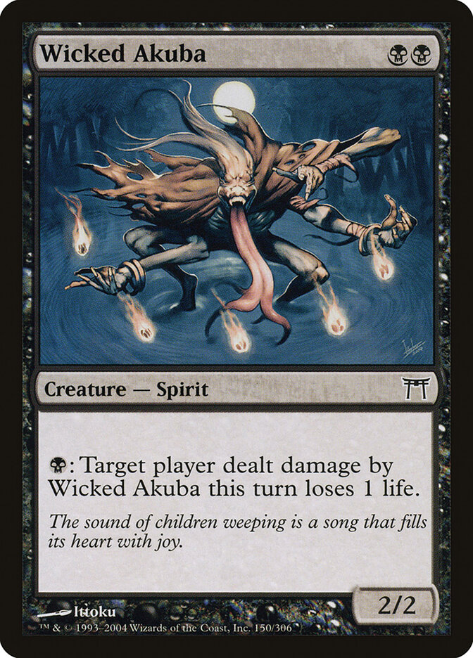 Wicked Akuba, Champions of Kamigawa · 150/306