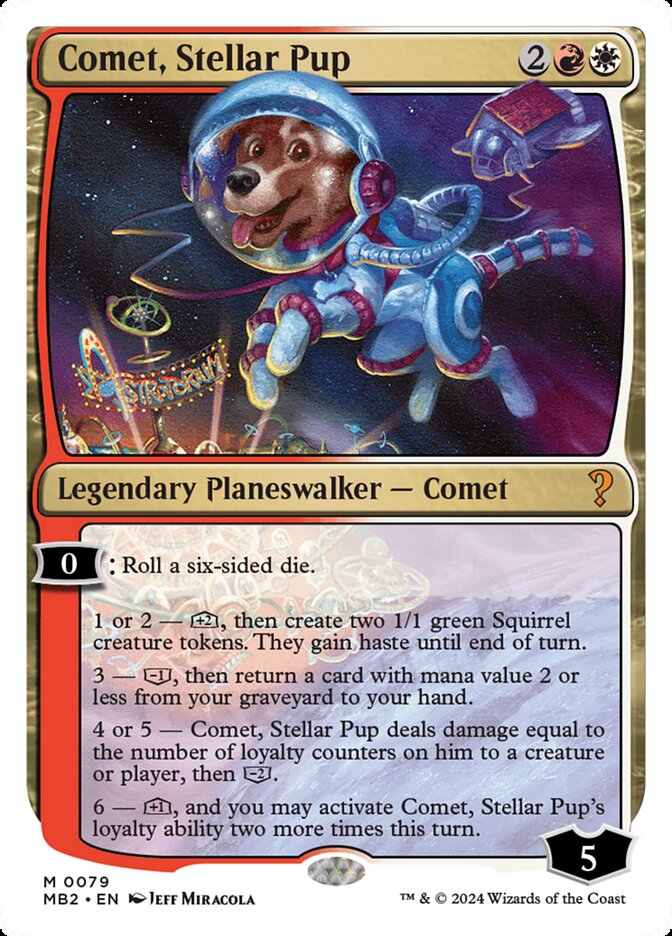 Comet, Stellar Pup, Mystery Booster 2 · 0079