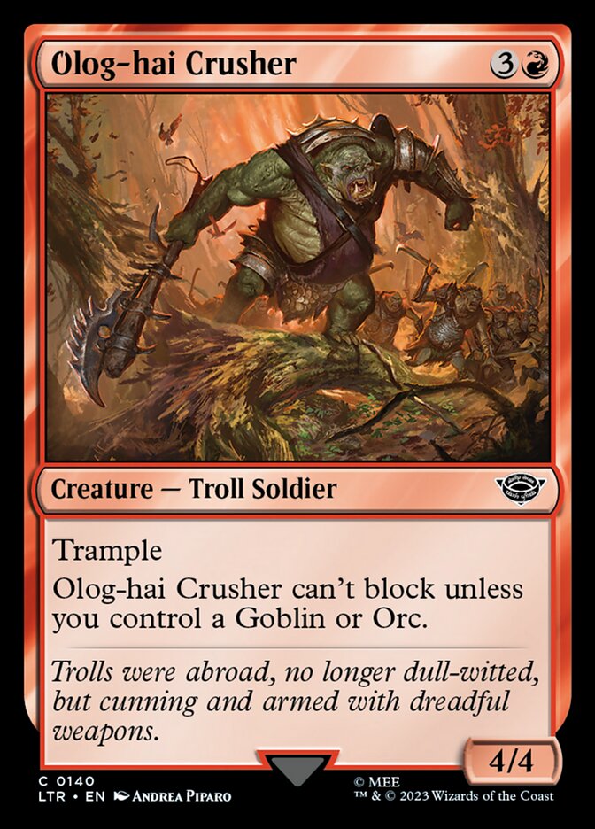 Olog-hai Crusher, The Lord of the Rings: Tales of Middle-earth · 0140