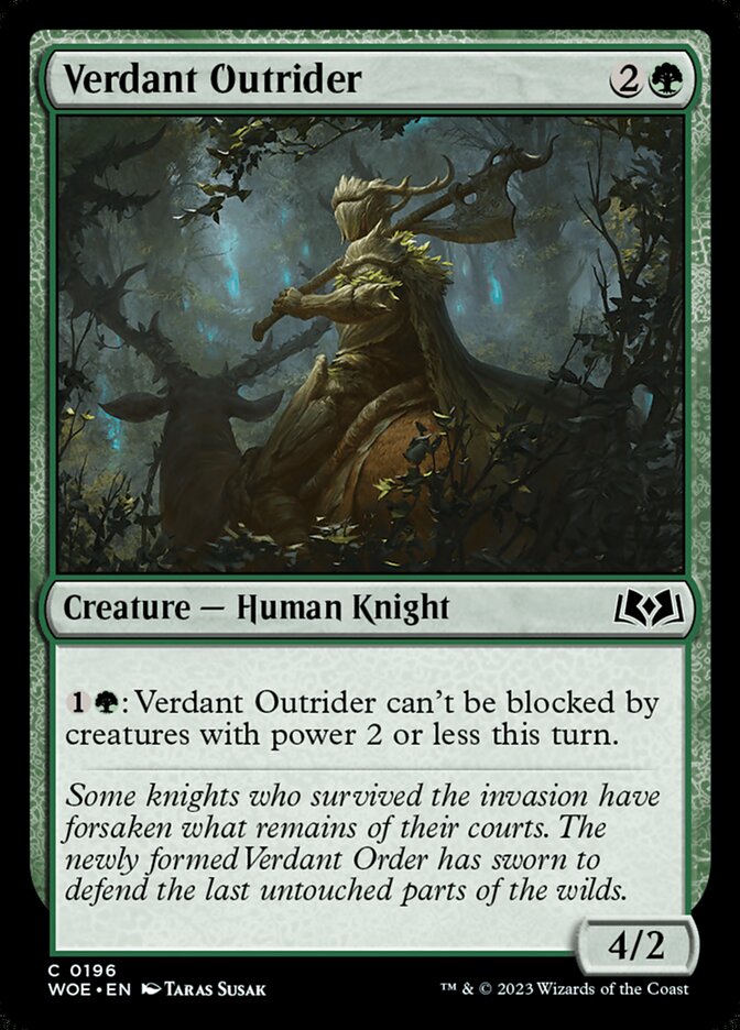 Verdant Outrider, Wilds of Eldraine · 0196