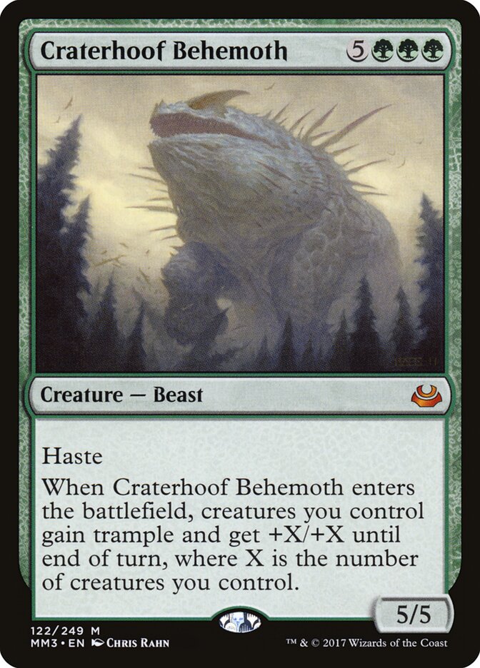Craterhoof Behemoth, Modern Masters 2017 · 122/249