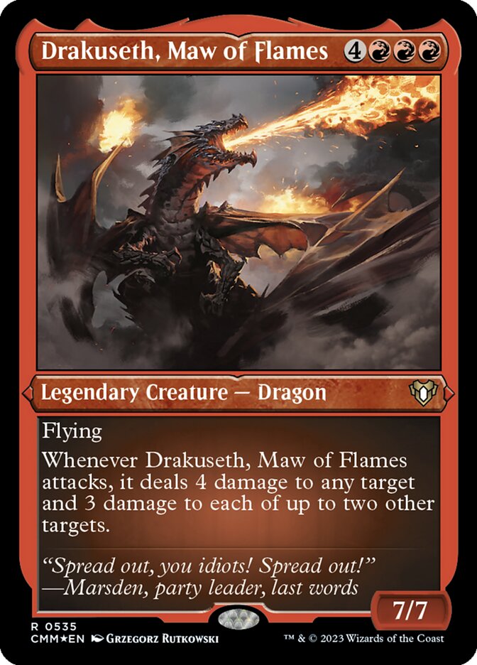 Drakuseth, Maw of Flames, Commander Masters · 0535