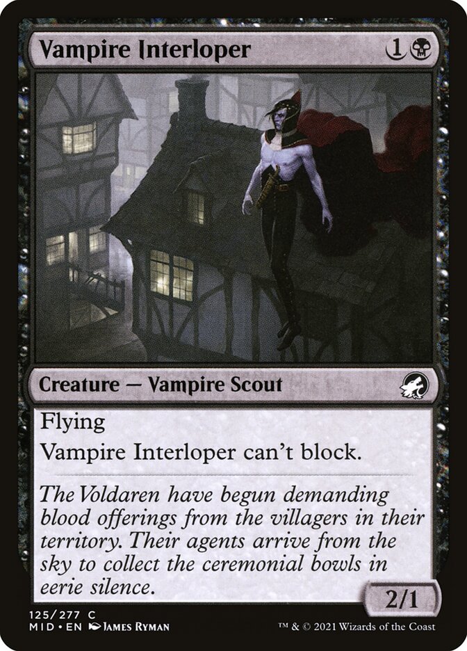 Vampire Interloper, Innistrad: Midnight Hunt · 125/277