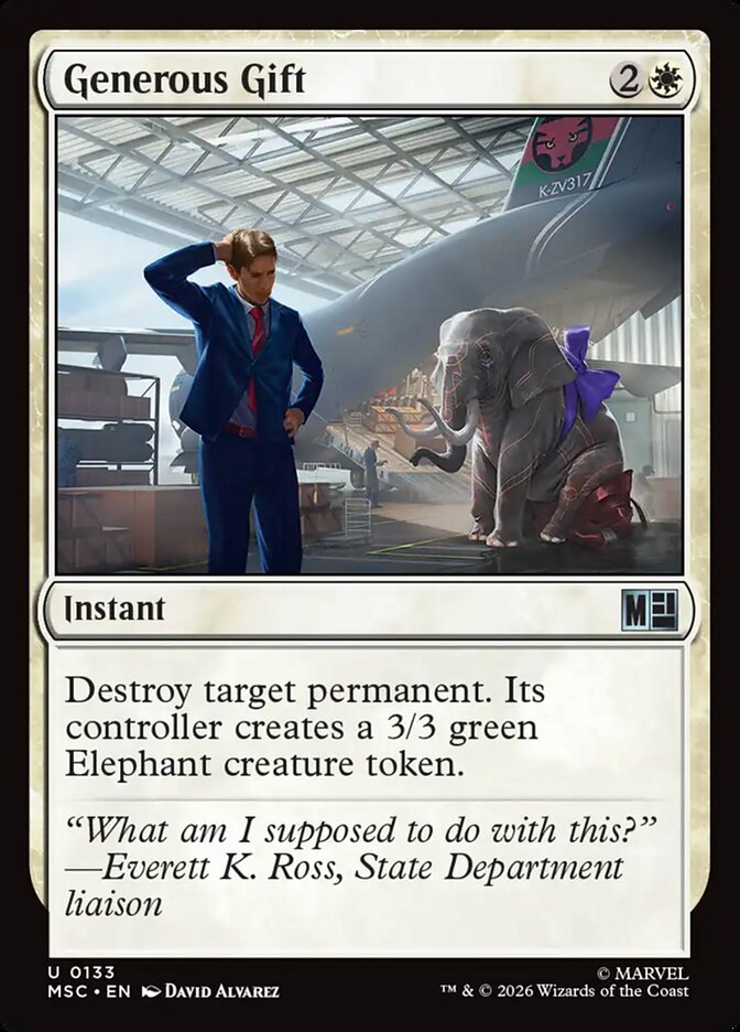 Generous Gift, Marvel Super Heroes Commander · 0133