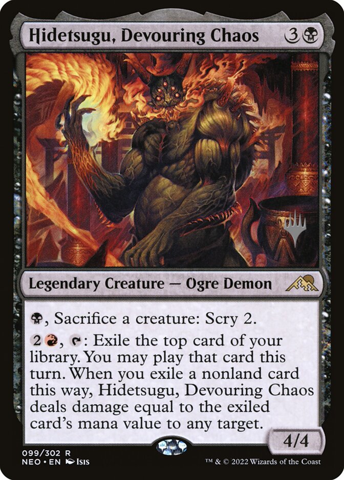 Hidetsugu, Devouring Chaos, Kamigawa: Neon Dynasty Promos · 099/302