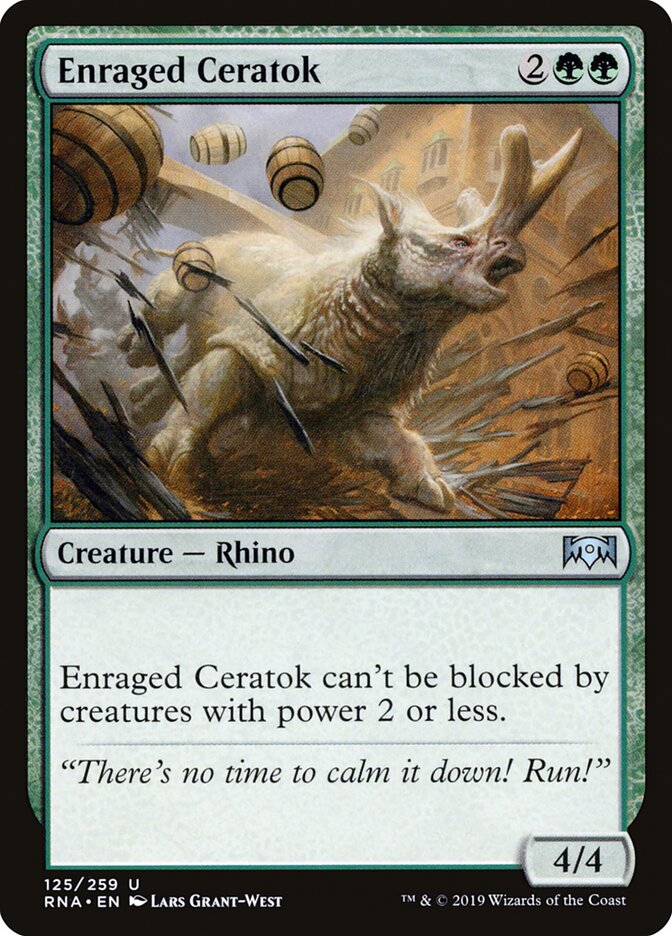Enraged Ceratok, Ravnica Allegiance · 125/259