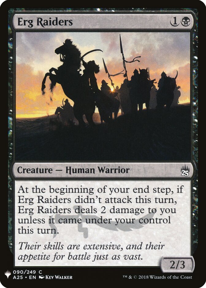 Erg Raiders, The List · a25-90