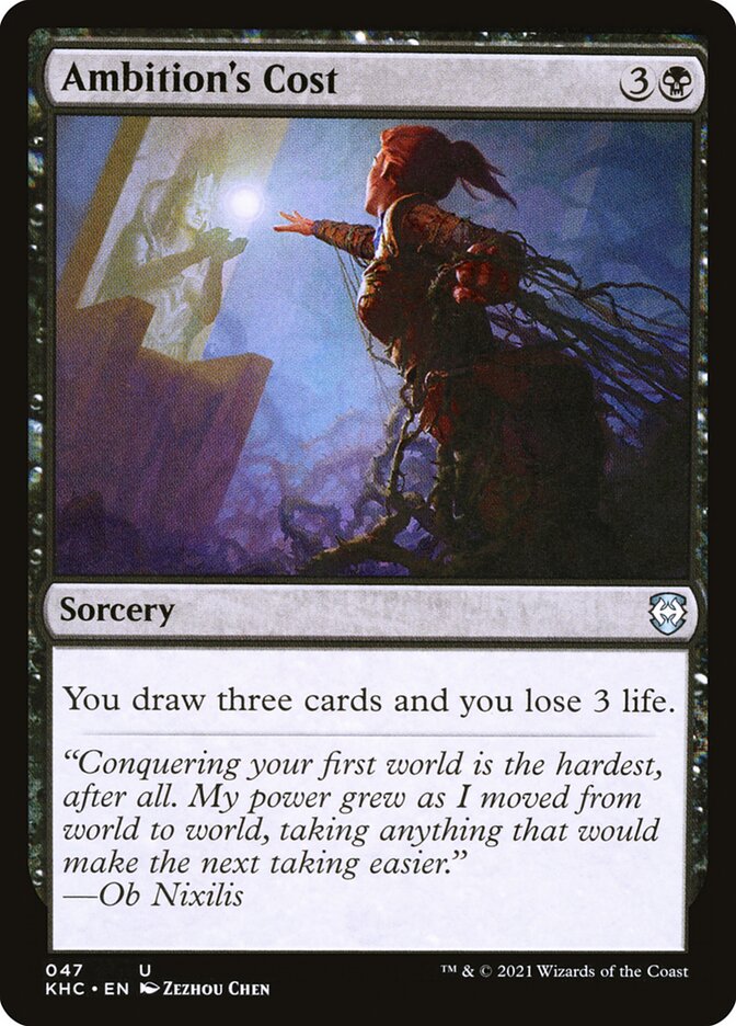 Ambition's Cost, Kaldheim Commander · 047