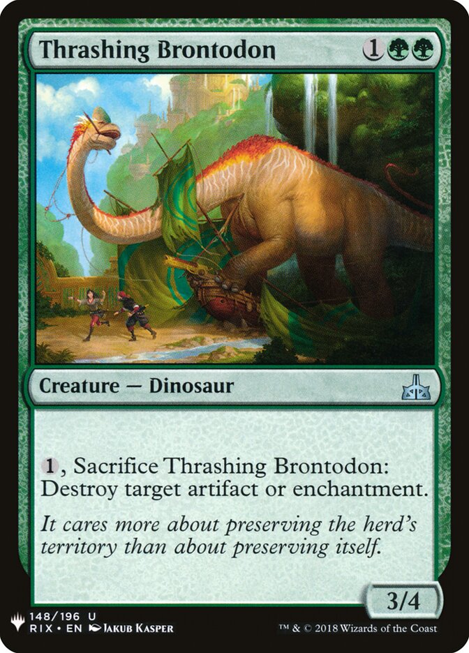 Thrashing Brontodon, The List · rix-148