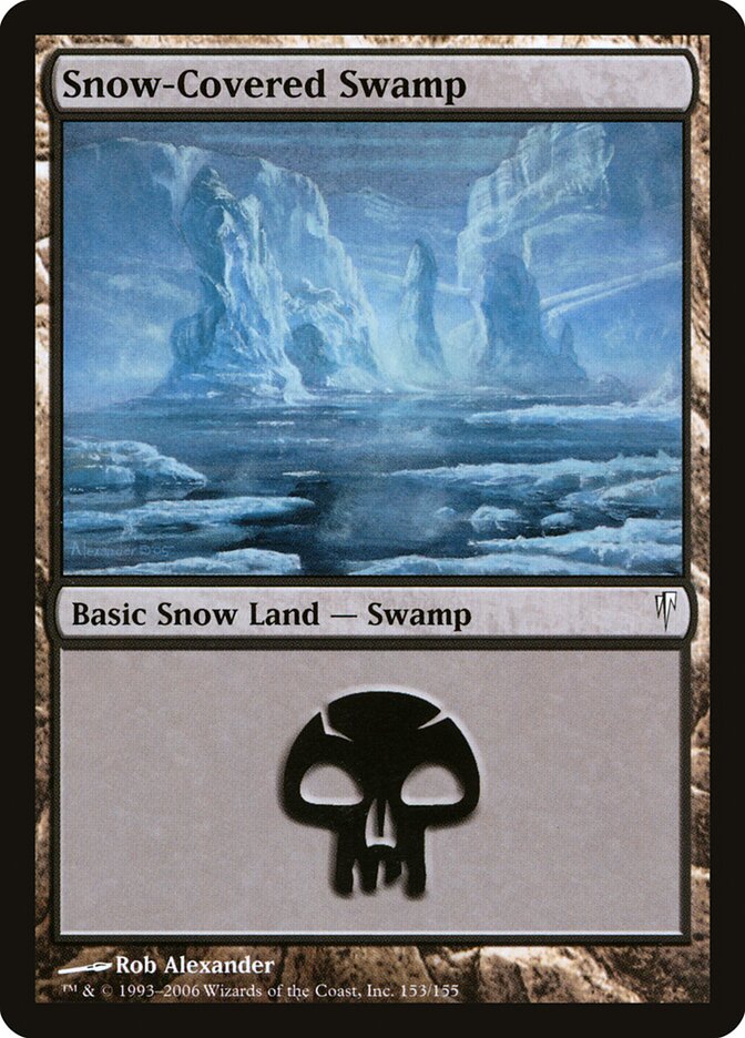 Snow-Covered Swamp, Coldsnap · 153/155