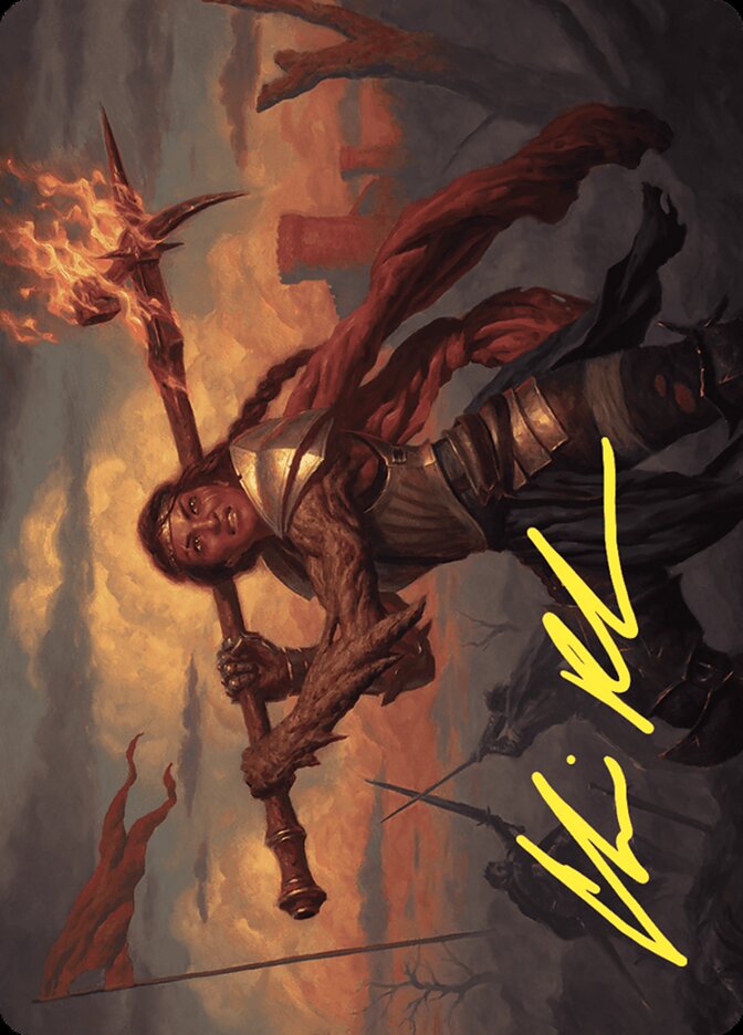 Imodane, the Pyrohammer // Imodane, the Pyrohammer, Wilds of Eldraine Art Series · 0018
