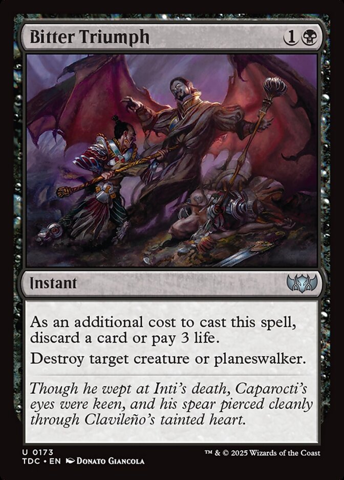 Bitter Triumph, Tarkir: Dragonstorm Commander · 0173