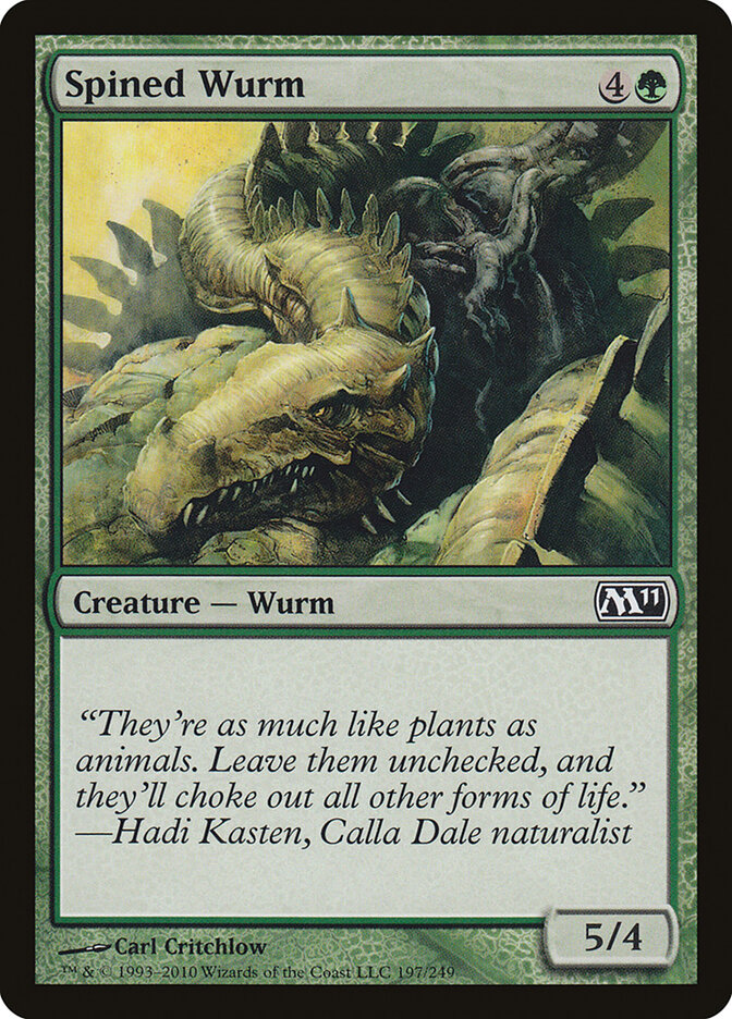 Spined Wurm, Magic 2011 · 197/249
