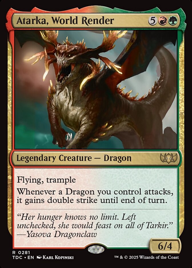 Atarka, World Render, Tarkir: Dragonstorm Commander · 0281