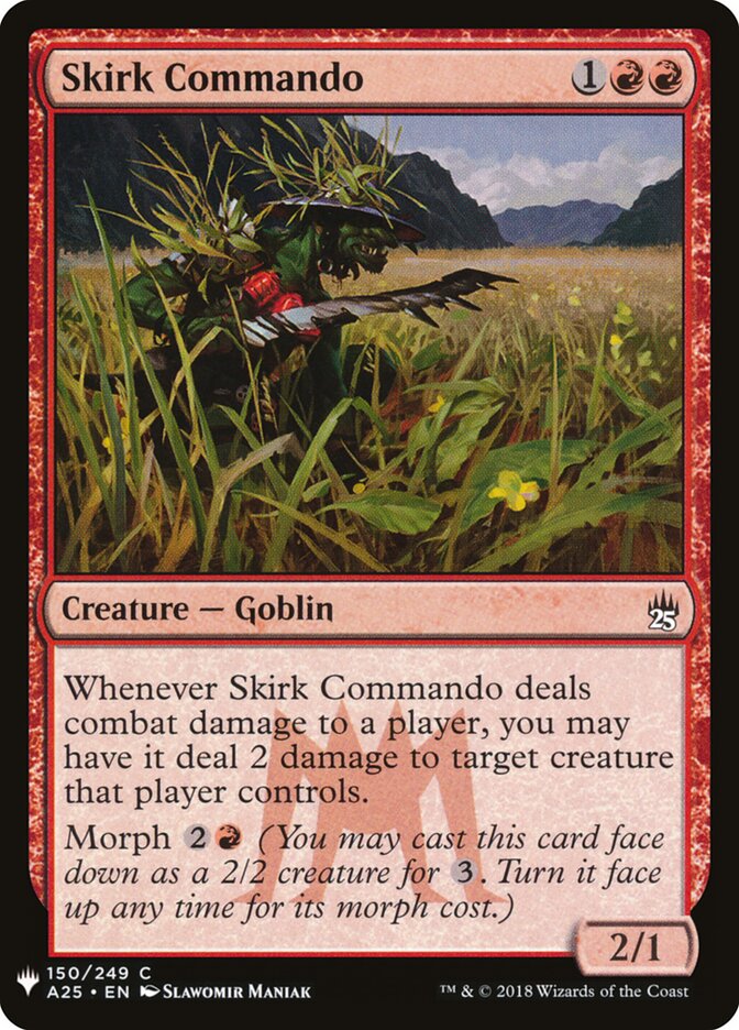 Skirk Commando, The List · a25-150