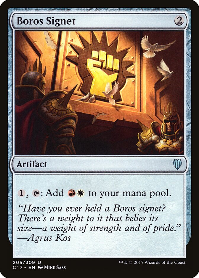 Boros Signet, Commander 2017 · 205/309
