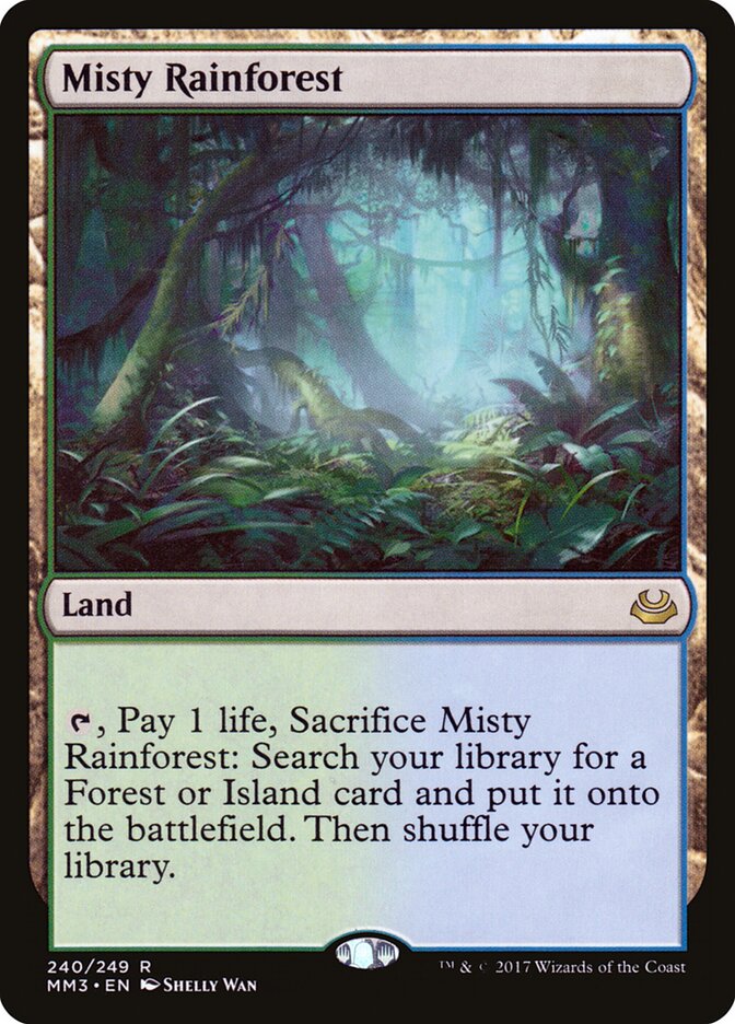 Misty Rainforest, Modern Masters 2017 · 240/249