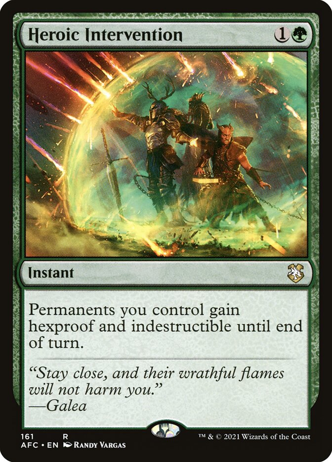 Heroic Intervention, Forgotten Realms Commander · 161