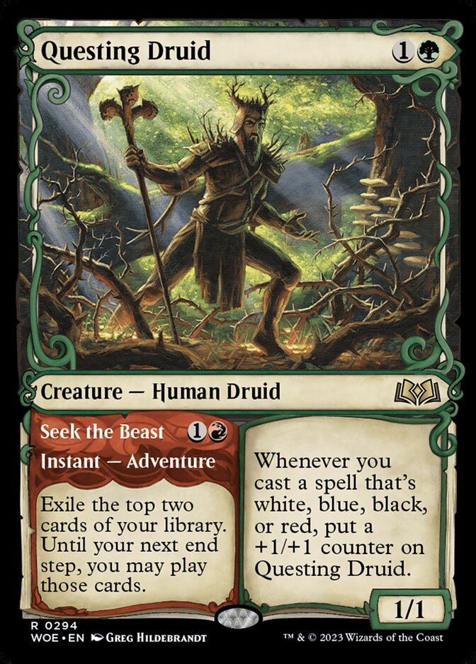Questing Druid // Seek the Beast, Wilds of Eldraine · 0294