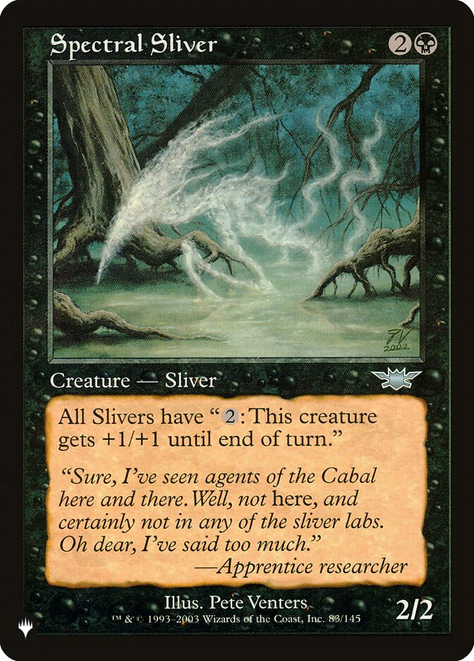 Spectral Sliver, The List · lgn-83