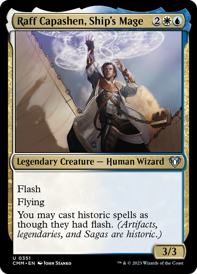 Raff Capashen, Ship's Mage, Commander Masters · 0351