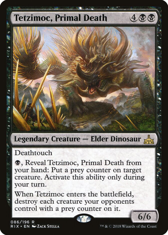 Tetzimoc, Primal Death, Rivals of Ixalan · 086/196