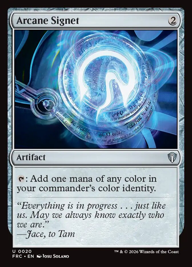 Arcane Signet, Reality Fracture Commander · 0020