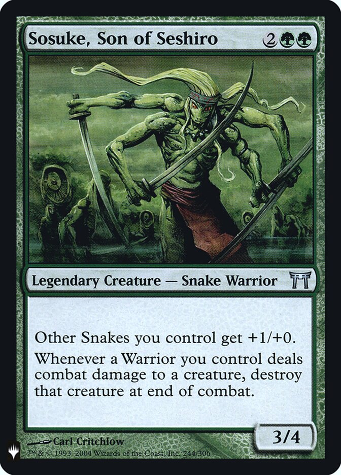 Sosuke, Son of Seshiro, The List · chk-244