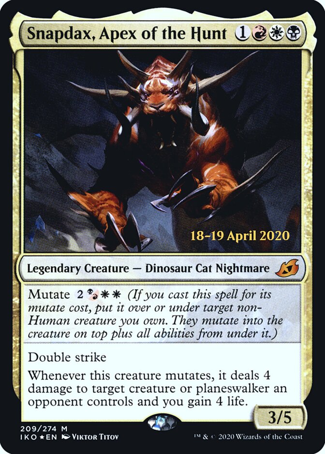 Snapdax, Apex of the Hunt, Ikoria: Lair of Behemoths Promos · 209/274