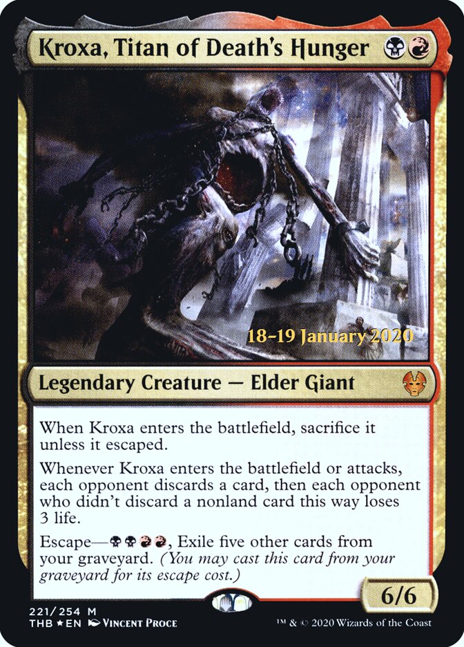 Kroxa, Titan of Death's Hunger, Theros Beyond Death Promos · 221/254