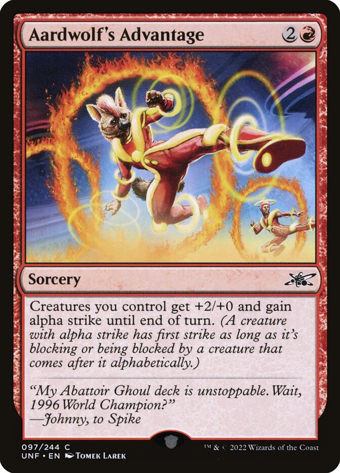 Aardwolf's Advantage, Unfinity · 097/244