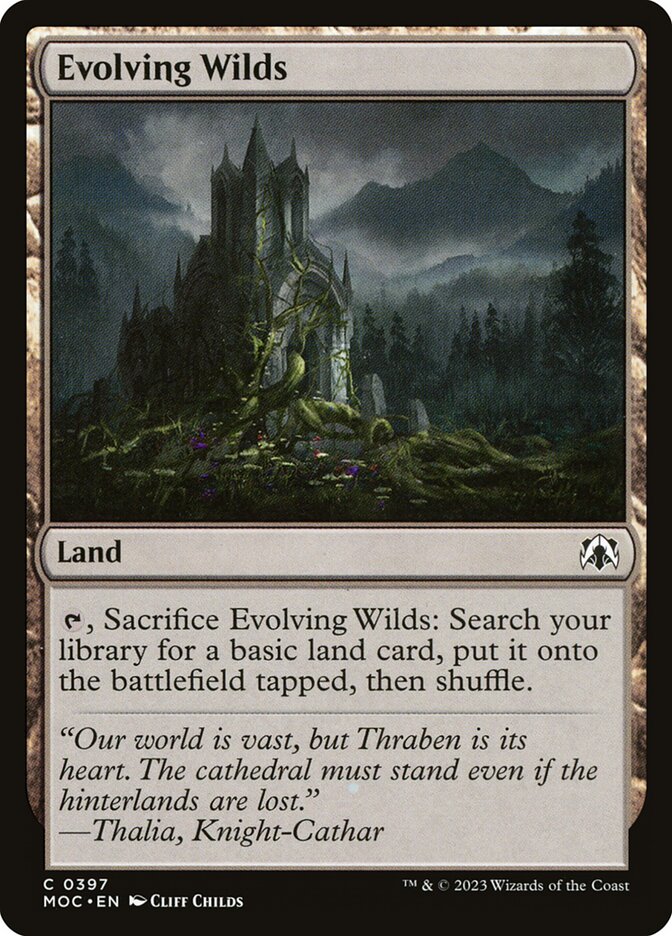 Evolving Wilds, March of the Machine Commander · 0397