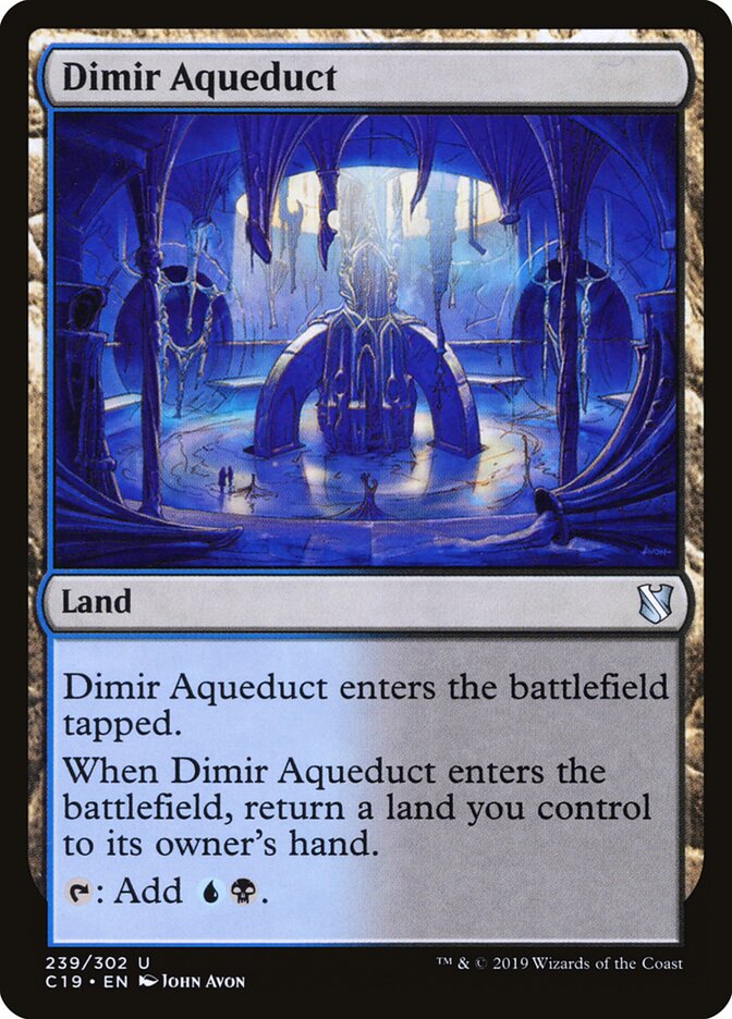 Dimir Aqueduct, Commander 2019 · 239/302