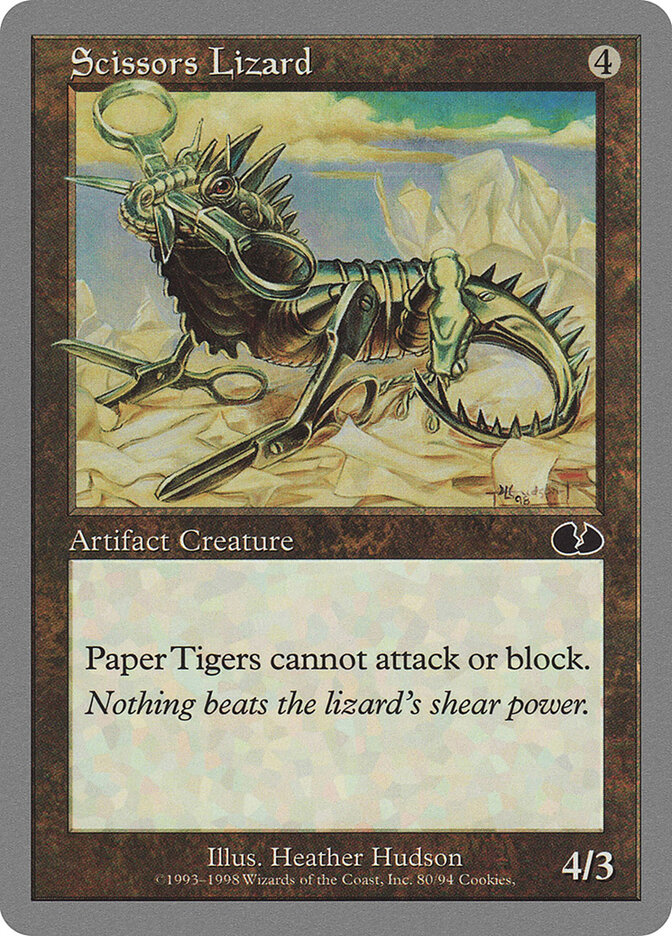 Scissors Lizard, Unglued · 80/94