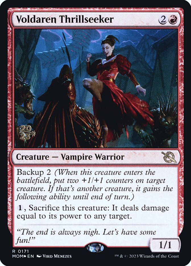 Voldaren Thrillseeker, March of the Machine Promos · 0171