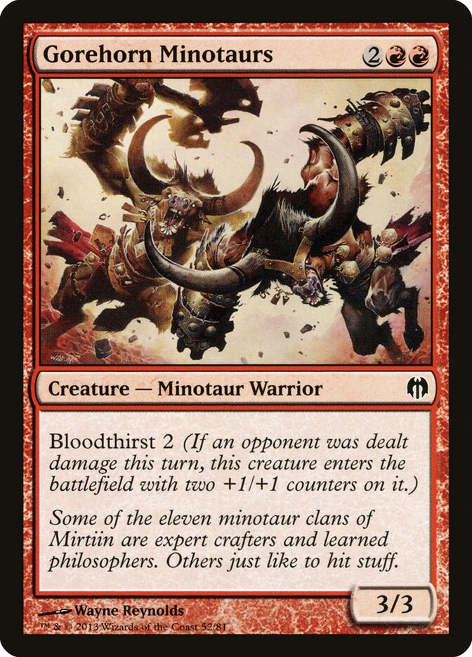 Gorehorn Minotaurs, Duel Decks: Heroes vs. Monsters · 52/81