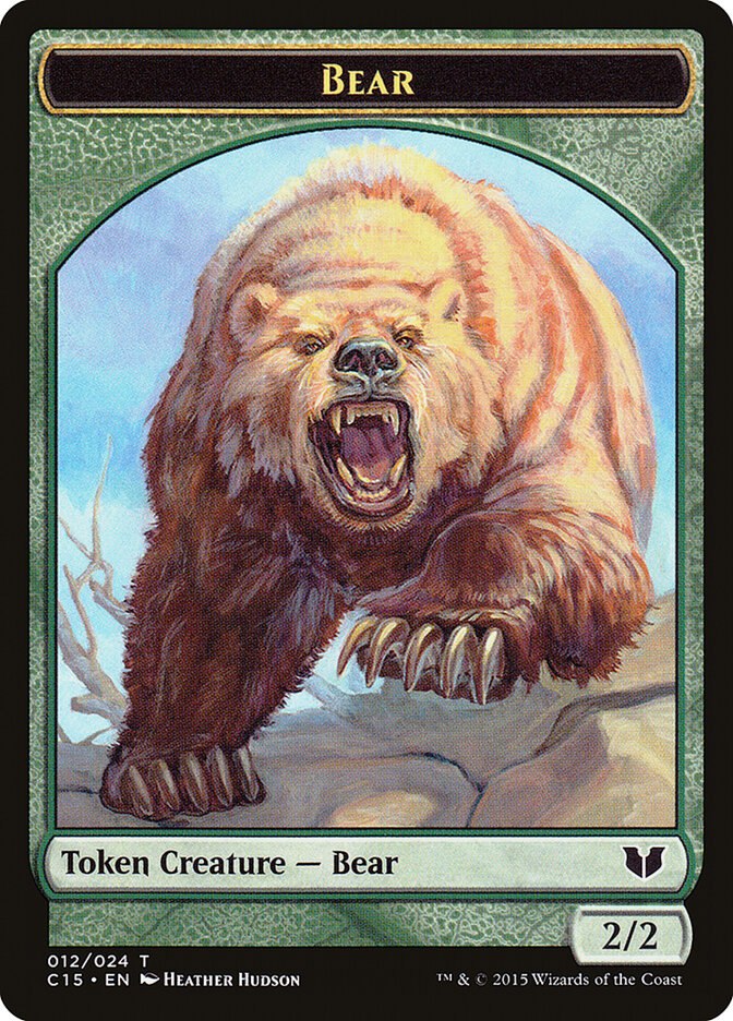 Bear, Commander 2015 Tokens · 012