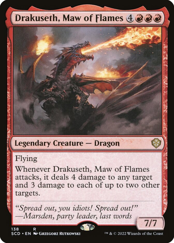 Drakuseth, Maw of Flames, Starter Commander Decks · 138