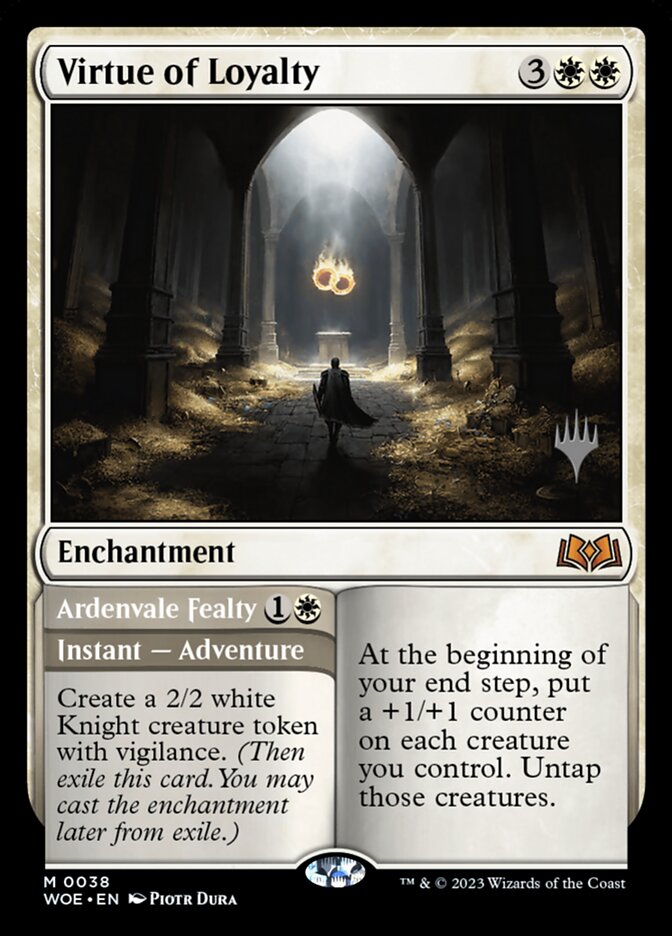 Virtue of Loyalty // Ardenvale Fealty, Wilds of Eldraine Promos · 0038