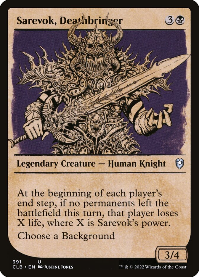 Sarevok, Deathbringer, Commander Legends: Battle for Baldur's Gate · 391